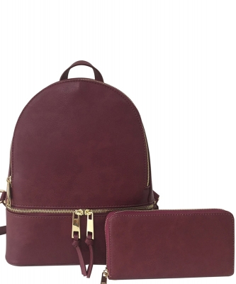Fashion 2-in-1 Backpack LP1062W BURGUNDY